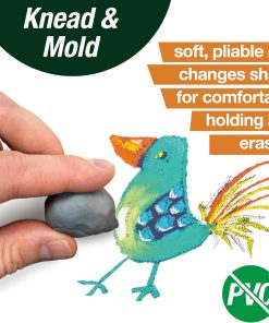 Alternative view of Faber-Castell Erasers - Drawing Art kneaded Erasers. Large Size Grey - 4 Pack
